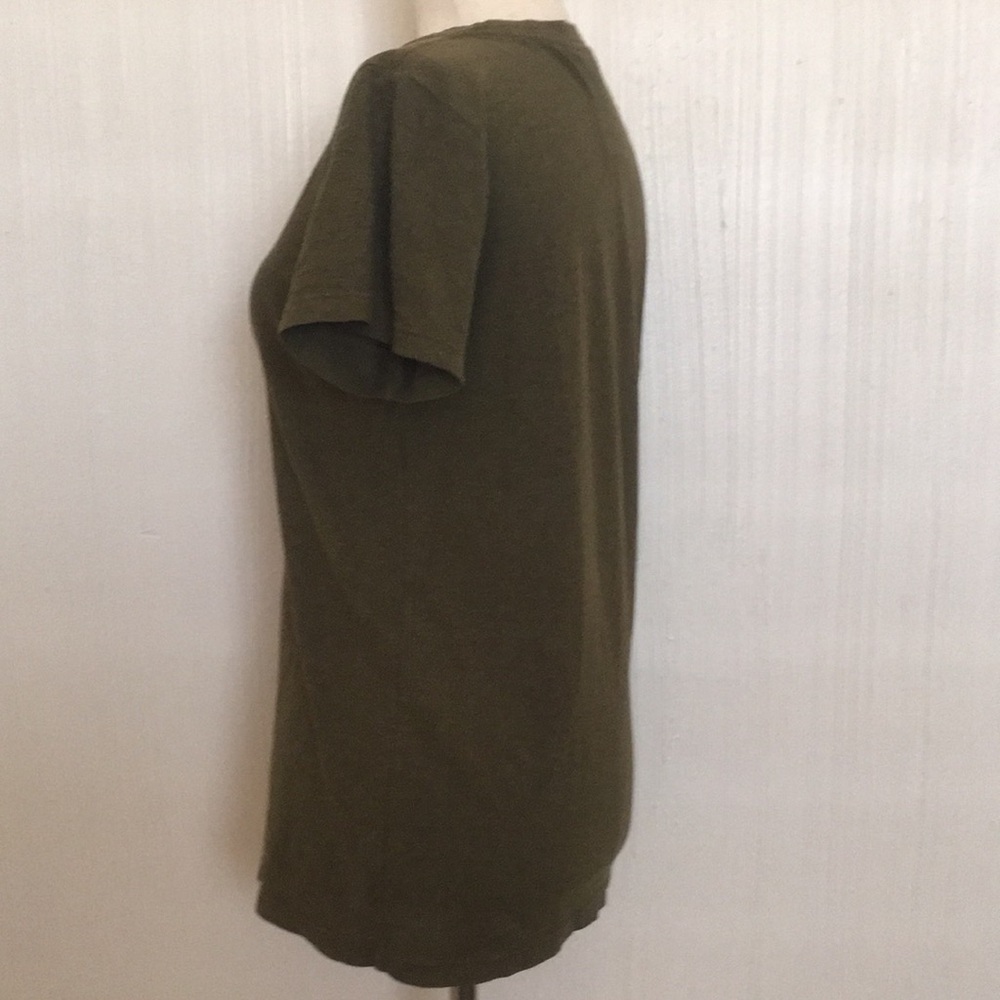 $48 Jungmaven Lorel Tee Olive Green Crewneck Women's XS Organic Cotton Hemp - Picture 2 of 5